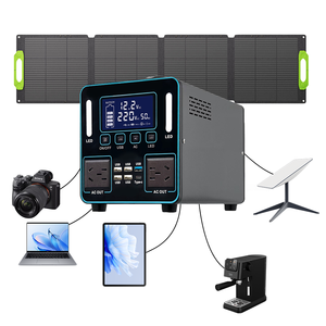 Vente en gros : <span class=keywords><strong>Mini</strong></span> panneau solaire portable électrique rechargeable 300W à cycle profond, silencieux, à onde sinusoïdale pure, pour voiture et <span class=keywords><strong>camping</strong></span>, avec batterie LiFePO4 - Product Image 1