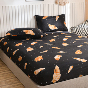 New Arrival in ấn trải giường cotton hữu cơ đàn hồi được trang bị tấm Ga Trải Giường - Product Image 2