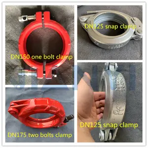Sani Colliers de serrage pour pompe à béton DN125 Pince à boulon DN150 DN175