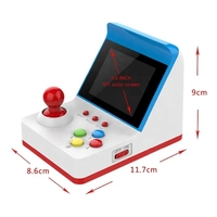 Console de jeu rétro A6 avec 2 joysticks intégrés, 360 jeux, prise en charge de la sortie TV, mini arcade de jeu vidéo classique pour les fêtes et les enfants
