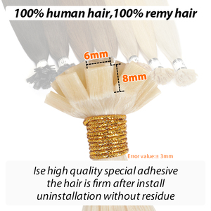 24 pollici 25G punta <span class=keywords><strong>cheratina</strong></span> <span class=keywords><strong>capelli</strong></span> umani <span class=keywords><strong>Extension</strong></span> <span class=keywords><strong>capelli</strong></span> umani 100% <span class=keywords><strong>capelli</strong></span> Remy <span class=keywords><strong>cheratina</strong></span> punta piatta <span class=keywords><strong>capelli</strong></span> ondulato Ombre naturale biondo <span class=keywords><strong>cheratina</strong></span> - Product Image 2