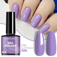 Vernis à ongles en gel nude blanc laiteux Limegirl CPSR sans HEMA 8 ml, rose orange, à faire tremper, durcissement sous lampe UV pour salon, bricolage à domicile, art des ongles