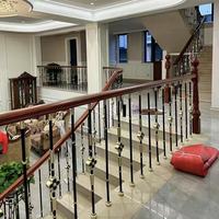 Rampe d'escalier simple en alliage d'aluminium et de magnésium, écologique, résistante à l'eau, durable, pour escalier duplex en hauteur, en métal