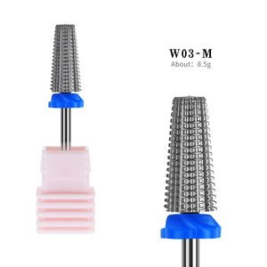 5 en 1 Embouts de ponçage professionnels en acier au tungstène pour machine à ongles, pour le retrait de gel, avec logo personnalisé, vente en gros - Product Image 6