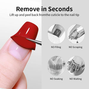 RS Nail 10ml Gel de Base Peel-Off Portable, <span class=keywords><strong>S</strong></span>échage à l'Air, <span class=keywords><strong>Sans</strong></span> Lampe UV, Non Toxique, Gel d'Entraînement pour <span class=keywords><strong>Vernis</strong></span> à Ongles en Gel - Product Image 4