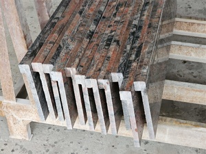 Dalles de <span class=keywords><strong>sol</strong></span> polies en pierre naturelle BOTON STONE <span class=keywords><strong>pour</strong></span> extérieur, comptoir de cuisine, carreaux de granit rouge d'Inde - Product Image 3