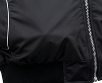 Veste bomber coupe-vent pour homme OEM, style streetwear, avec piping sur le devant, tendance, pour jeunes, vente en gros, sur mesure, en nylon réfléchissant