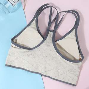 Ropa Interior Deportiva de Secado Rápido, Resistente a Impactos, de Alta Sujeción, Sin Costuras, de <span class=keywords><strong>Spandex</strong></span>/Nailon, Espalda Deportiva, para Correr, Fitness, Pilates, Sin Aros - Product Image 2