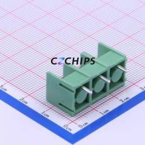 DBT10-8.5-3P-GN-P Barrier Terminal Block Through hole Component (THT),P=8.5mm Connector Two Sides 8.5mm 1x3P Straight Pin - Product Image 1