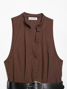 Abito da <span class=keywords><strong>donna</strong></span> senza maniche con eleganza estiva e vita naturale con tessuto intrecciato di lunghezza Midi da parte dei produttori di <span class=keywords><strong>abbigliamento</strong></span> - Product Image 5