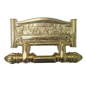 Poignées de cercueil en plastique finition or style vintage avec <span class=keywords><strong>plaque</strong></span> décorative couronne ornée de pierres précieuses - Product Image 5