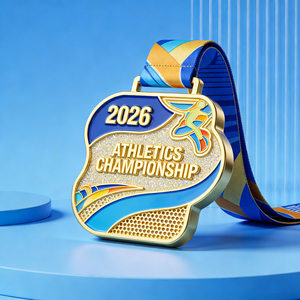 Custom UV Printed Laser Engraving 3D Logo Personalized Metal Medals Sports Souvenir Finisher Gold Athletics Grand Prix Medals - Product Image 2