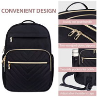 Ensemble multifonctionnel de trois pièces pour le voyage d'affaires Sac à dos scolaire Chargement USB Sac à dos d'ordinateur pour étudiants Sac pour ordinateur portable