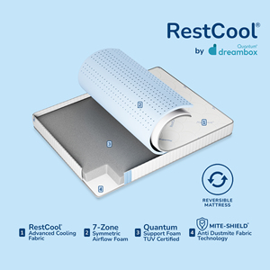 Colchón de Aire Resistente de Doble Comodidad, Base de Alta Densidad, Control de Movimiento, Diseño Moderno, 18 cm de Grosor, para Bebés, Niños, Hoteles y Dormitorios - Product Image 4