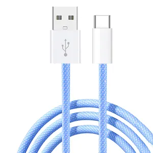 Personnalisation du câble USB Type C en nylon Câble de charge super rapide Charge rapide 3A pour Xiaomi 12Pro Redmi K50