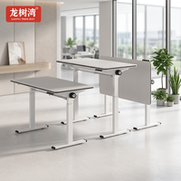 Table de conférence électrique réglable en hauteur, table ergonomique avec système de commande motorisé pour bureau et salle de réunion