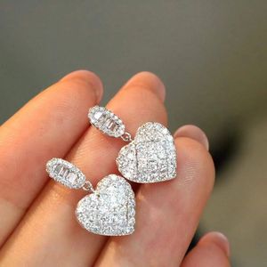 Boucles d'oreilles en diamant naturel en forme de cœur Xinfly Oro 18K 1,00 CT pour femmes - Product Image 3