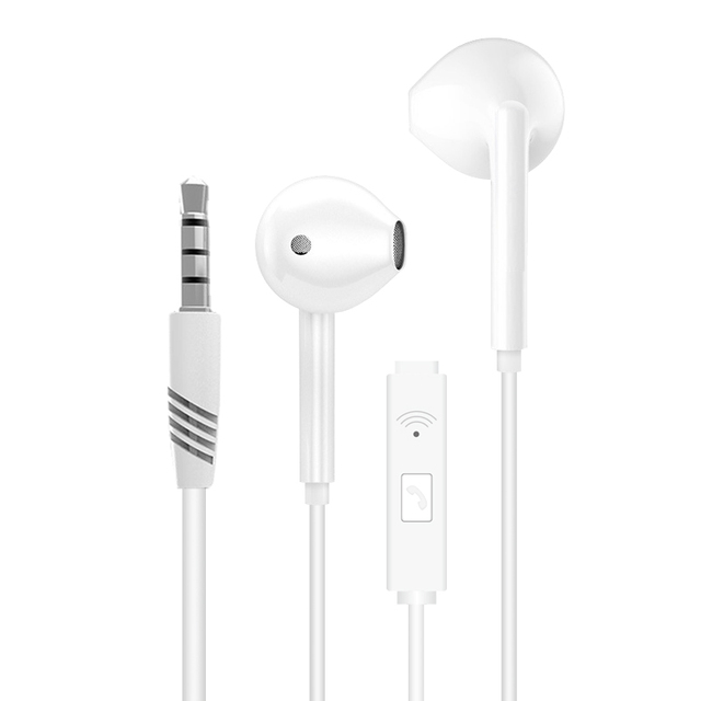 Universal 3.5mm Wired Headphones With Microphone Hands-free Calls Subwoofer Music Earplugs Ergonomic Comfortable 3.5mm Earphones