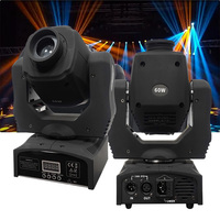 Projecteur de scène à tête mobile LED DJ Disco 60W avec faisceau spot, éclairage de scène activé par le son, RGBW 4 en 1, lumières colorées, contrôle DMX