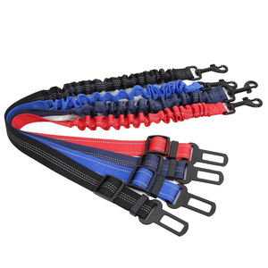 Cinturón de seguridad de coche para mascotas, elástico, telescópico, ajustable, respetuoso con el medio ambiente, cintas decorativas sólidas, collar de sujeción para perros pequeños - Product Image 6