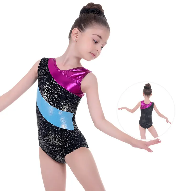Gaun Latihan Tari Anak-anak, Gaun Latihan Tari Balet Satu Potong Musim Gugur untuk Anak Perempuan