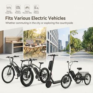 <b>48V</b> 25Ah Ebike <b>Battery</b> US Stock, 5000mAh 13s5p Lithium Pack with 50A BMS 3A XT60 for Fat Tire Mountain Bike - Product Image 3