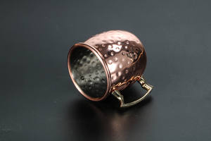 أكواب موسكو ميول صغيرة سعة 60 مل، أكواب نحاسية مطلية صغيرة سعة 2 أونصة للكوكتيلات والهدايا - Product Image 5