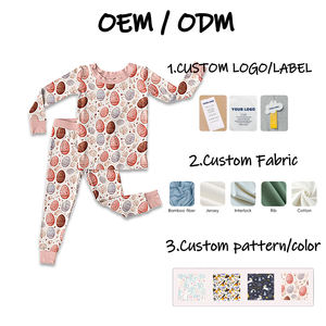 <span class=keywords><strong>Pigiami</strong></span> personalizzati per bambini <span class=keywords><strong>pigiami</strong></span> di bambù per bambini e bambine primavera autunno Casual set di 2 pezzi <span class=keywords><strong>pigiami</strong></span> di bambù realizzati per bambini sensibili - Product Image 3