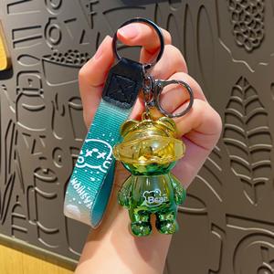 Porte-clés ours <span class=keywords><strong>cyberpunk</strong></span> Hecion, nouveau design, accessoire de mode cartoon, porte-clés ours lumineux, 3 couleurs - Product Image 4