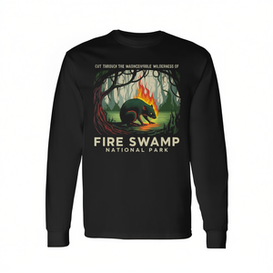 T-shirt à manches longues du parc national Fire Swamp, vêtements d'aventure en montagne pour le camping et la randonnée - Product Image 2