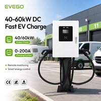 EVEGO Nouvelle station de recharge pour véhicules électriques IP55 en gros, certifiée TUV CE, chargeur rapide DC commercial US CCS1 40kW triphasé pour véhicules électriques publics