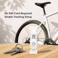 Traceur Airtag étanche, étiquette BLE, batterie 1500 mAh, longue autonomie, pas de carte SIM requise, pour vélos, clés, portefeuilles et bagages