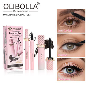 Máscara de Pestañas 2 en 1 Crown, Resistente al Agua, de Larga Duración, Voluminizadora, Rizadora, a Prueba de Manchas, para Pestañas Gruesas, Color Rosa - Product Image 3