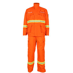 Combinaison de lutte contre les incendies Fanglun Gb/T 33536-2017, vêtements de protection ignifuges et isolants thermiquement, sur mesure, orange - Product Image 4