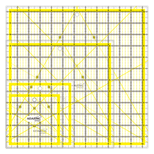 Kearing Thương Hiệu Imperial Quảng Trường Chắp Vá <span class=keywords><strong>Quilting</strong></span> Thước Thiết Lập Cho Thủ Công Mỹ Nghệ May - Product Image 1