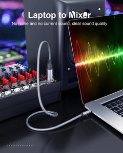 Hoge Kwaliteit Zuurstofvrije Koperen Vergulde Gebalanceerde 3.5Mm <span class=keywords><strong>Trs</strong></span> Naar Xlr Kabel 3.5Mm Naar 3pin Xlr Audio Kabel Voor Laptop - Product Image 6