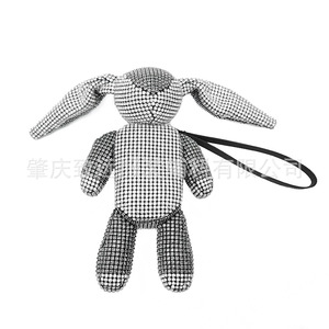 Bunny Handbag Vertical <b>Square</b> Single Strap Zipper Closure Portable Women's Chest Bag For Leisure Travel Summer 2024 - Product Image 1