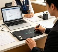 DigiDraw en stock, tablette de signature numérique plug-and-play avec stylet passif pour la signature de documents Word, Excel, PDF et de contrats électroniques