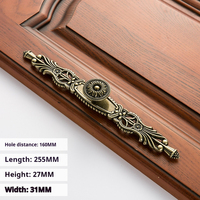 Poignées de porte et boutons de meubles en bronze antique, design européen pour armoires, tiroirs et placards, vente en gros d'usine