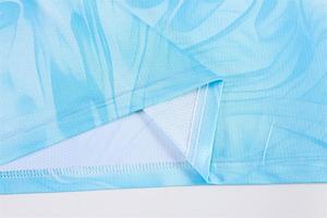 Badminton shirt met custom tie-dye print, 100% polyester, vochtregulerend, ademend, zacht aanvoelend, team trainingskleding, custom logo - Product Image 4