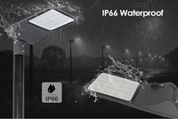 Garantie 5 ans Conception à boucle en aluminium moulé sous pression 30W 50W 100W 120W 150W 200W Éclairage public étanche Lampadaire LED