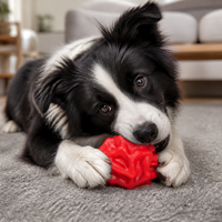 Balle distributrice de friandises pour chien TPE, design ovale irrégulier, moderne et classique, jouet interactif de distribution de nourriture, jouet à mâcher résistant aux morsures, jouet à mâcher pour les dents molaires