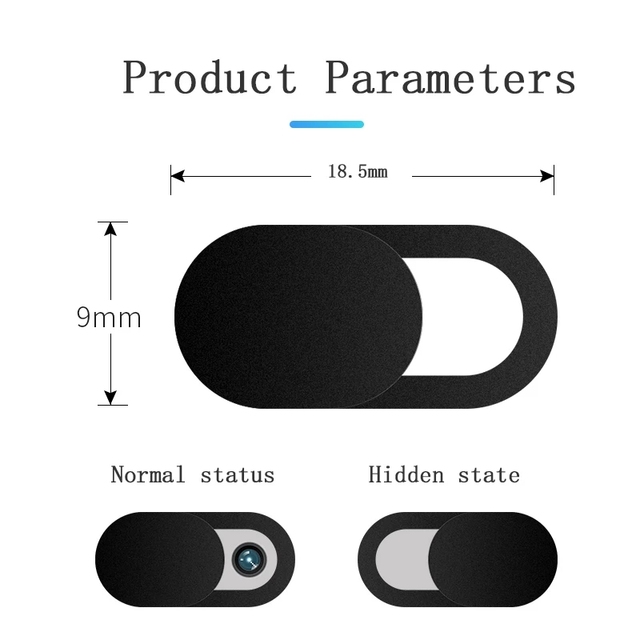 New Design Flexible Laptop Webcam Cover with Privacy Slider Protection ABS Material