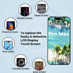 หน้าจอ LCD แบบ Incell ความสว่างสูง 15 Pro Max ขนาด 6.7 นิ้ว พร้อมชุดจอแสดงผลมือถือแบบสัมผัส รองรับ True Tone - Product Image 2