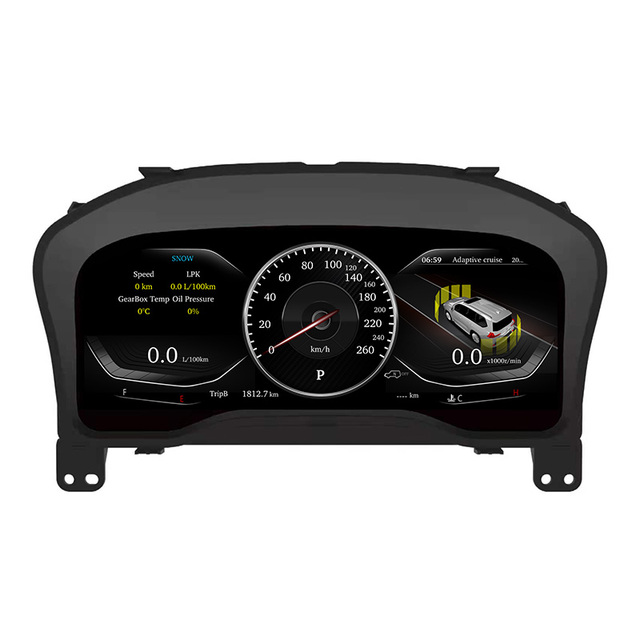 New Bosstar 12.3 Inch LCD Dashboard Virtual Cockpits for HIACE Speedometer Digital Cluster Retrofit/Upgrade
