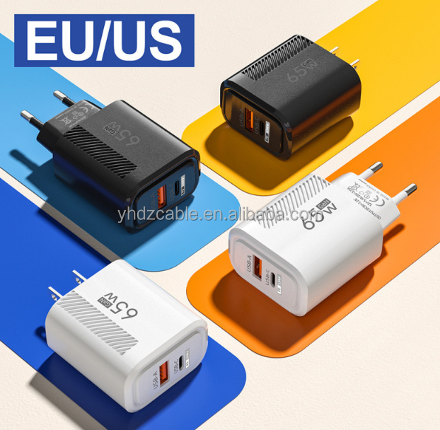 65W GAN USB C Charger Fast Charging Quick Charge High Speed Charger USB C Mobile Phone Charger Adapter for iPhone 17 16 15 14