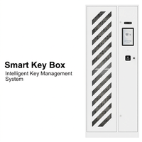 Caja Fuerte Inteligente de 125 Llaves, Sistema de Gestión de Llaves Inteligente, Lector RFID de Pie, Productos de Protección de Seguridad con Huella Dactilar y Reconocimiento Facial