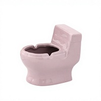 Cendrier de toilette en céramique créatif - Design minimaliste moderne pour la maison et le salon, design original, empêche la dispersion des cendres, contrôle la fumée