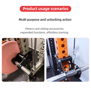 Accesorios multifuncionales para rack Smith: Deslizador de peso para sentadillas y tiras de alta resistencia (1x1/2x2/3x3 pulgadas) - Product Image 3