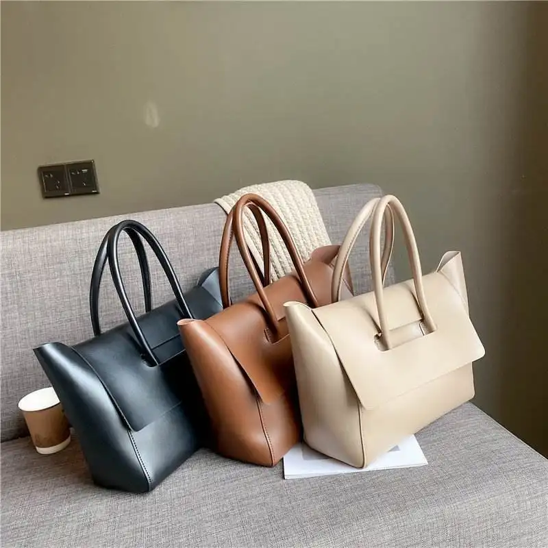 2024 estilo de gran capacidad personalizado grande Pu cuero señoras moda bolsos de mano bolso de mano femenino bolso de hombro monedero para mujer